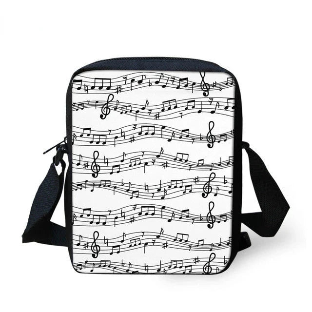 Luxury Piano Keyboard Musical Notes 3D Print 3pcs/Set School GlowCart