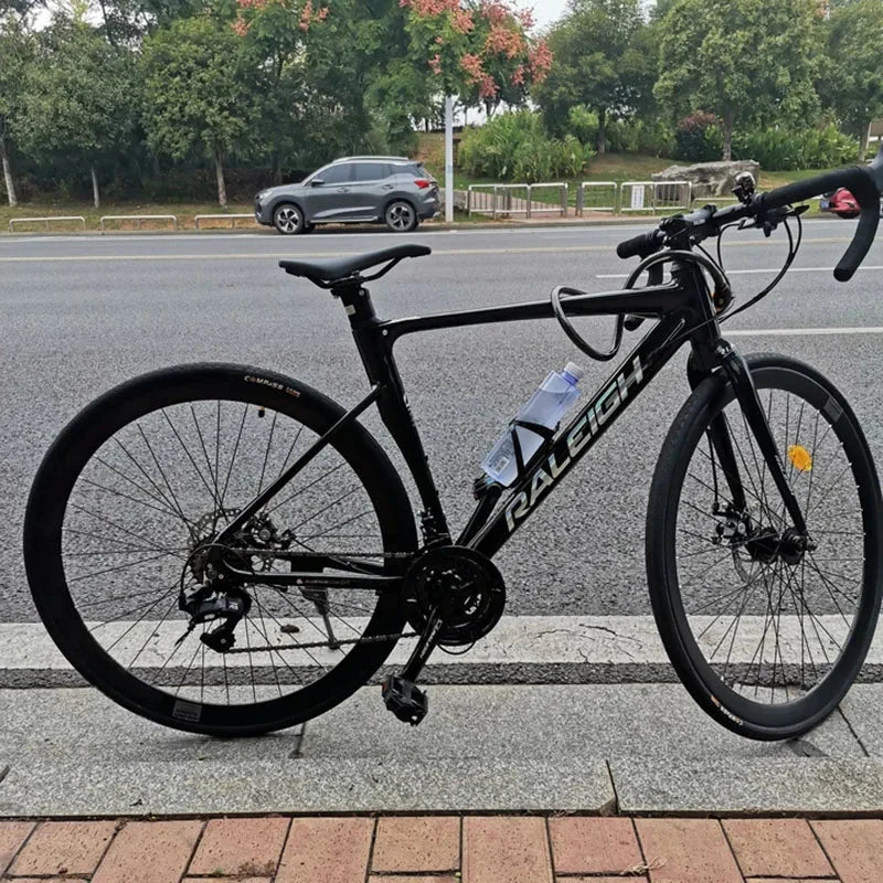 Aluminum Alloy Gravel Road Bicycle ,16/18/24/27 speed Racing Bike with 40/60mm wheel,Gravel Bike For Man Women Adult Student GlowCart