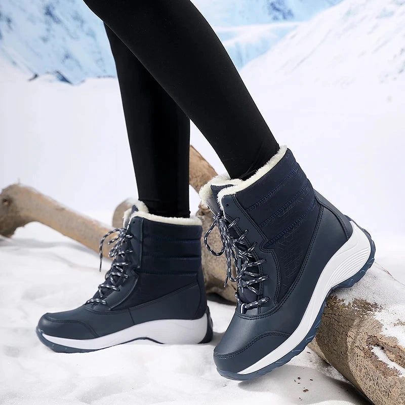 Snow Boots for Women Platform Shoes Boots Plush Keep Warm GlowCart