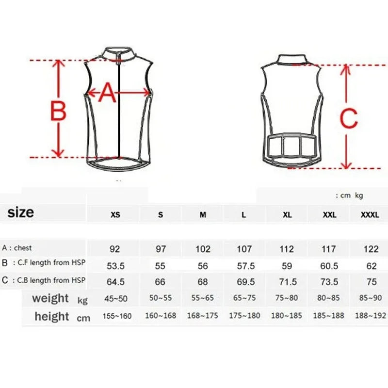 RAUDAX2024 New Unisex Bike Riding Vest Summer Road Bike Windproof Riding Vest MTB Bike Sleeveless Riding Vest Off Road Bike Vest GlowCart