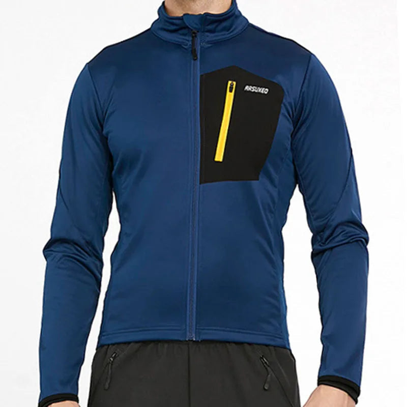 ARSUXEO Men's Thermal Winter Cycling Jacket  Windproof Waterproof Breathable Bike Jacket for Cold Weather Riding GlowCart