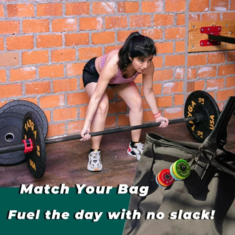 2025 New Barbell Keychain DlY Silicone Dumbbell Keychain Gym GlowCart