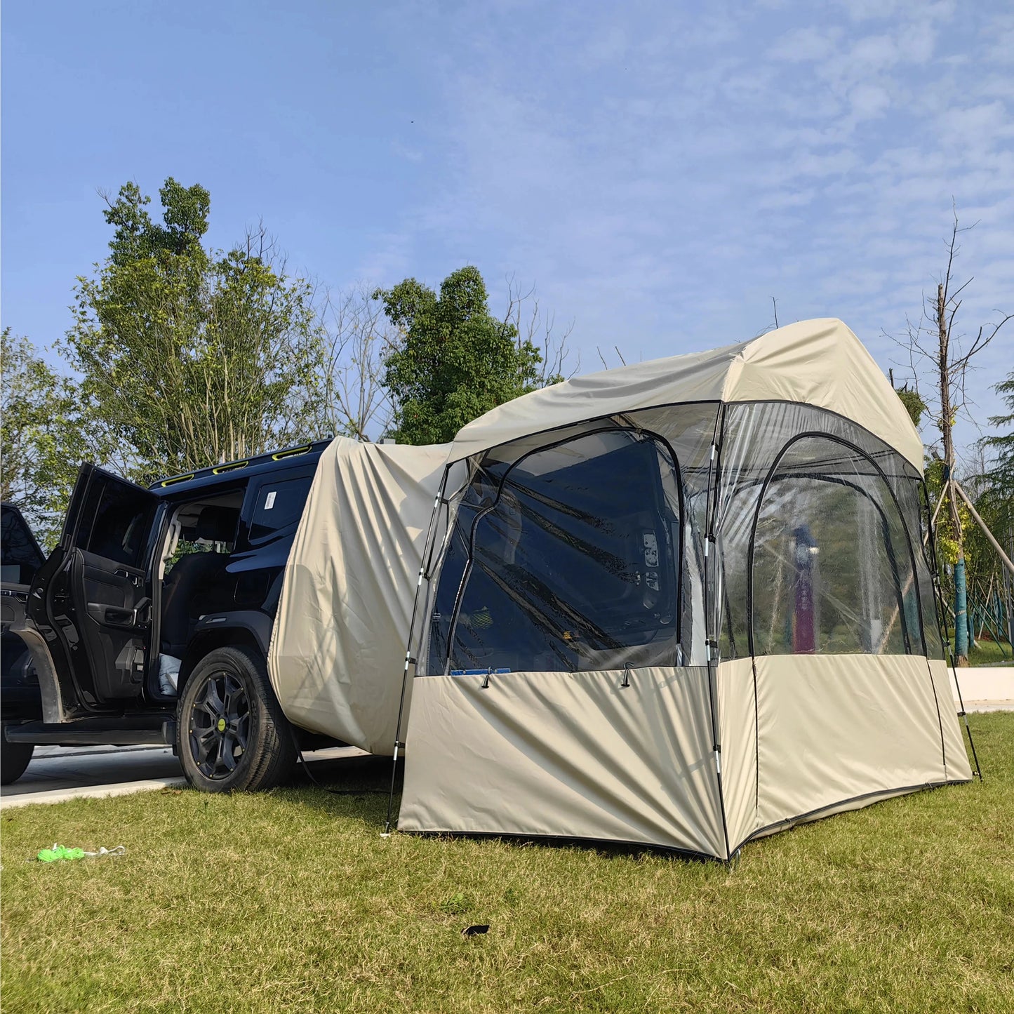 SUV Tent for Camping for 3-4 Person, 6.8 FT Clear PVC Bubble GlowCart
