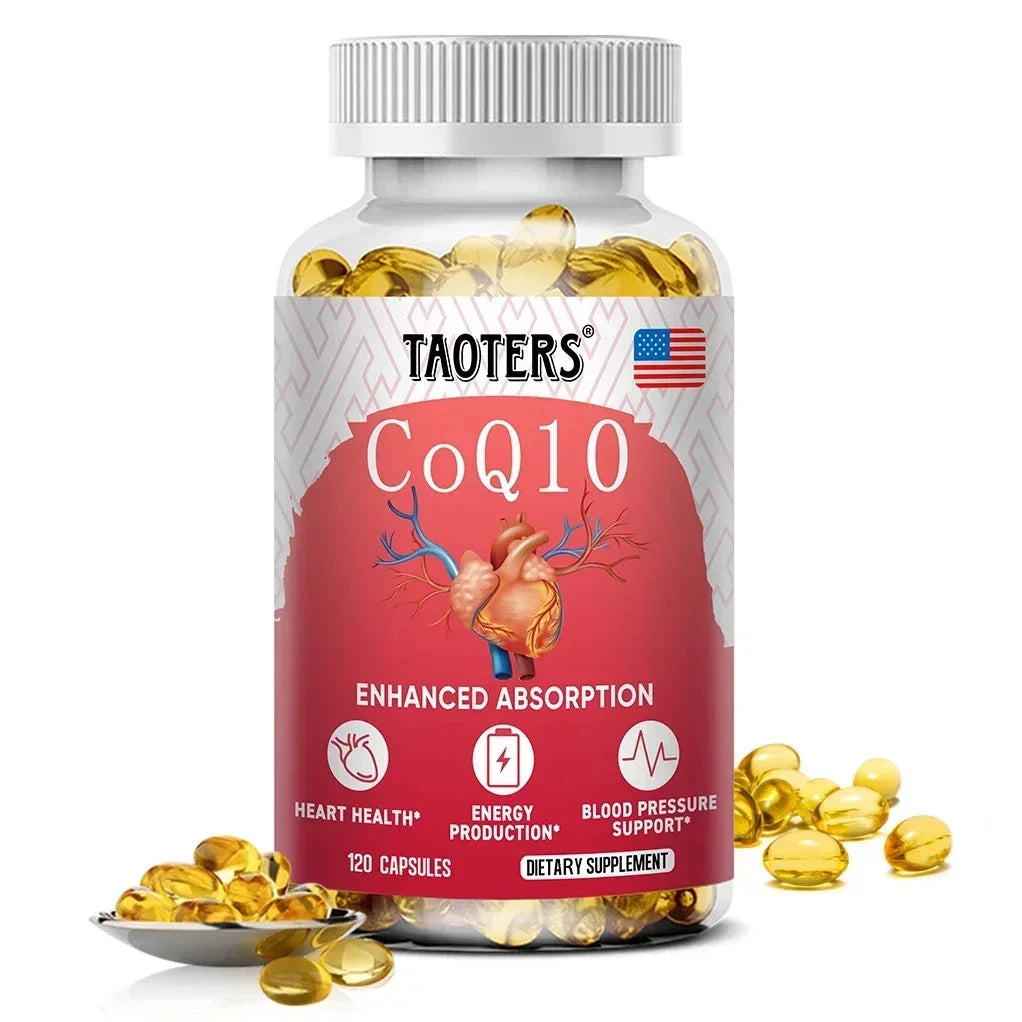 COQ10 Capsules 400mg Coenzyme Q10 Provides Energy To Support GlowCart