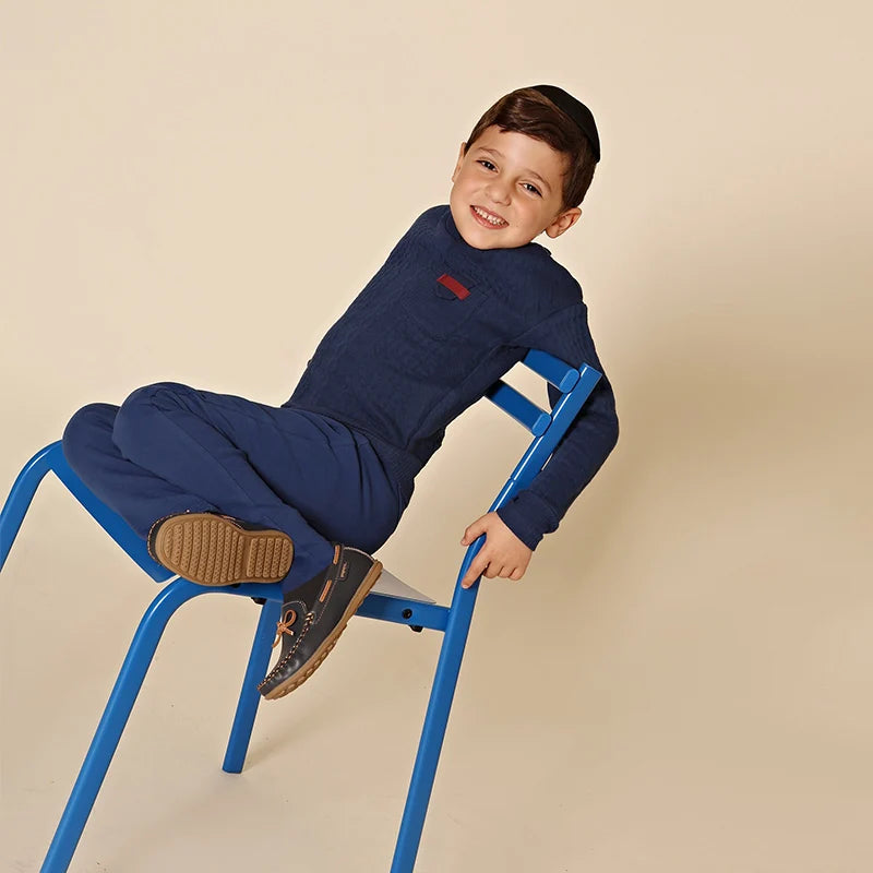 AA-Family matching clothing cable knit set boys and girls cotton and spandex set top pantsand baby romper embroidery for winter GlowCart