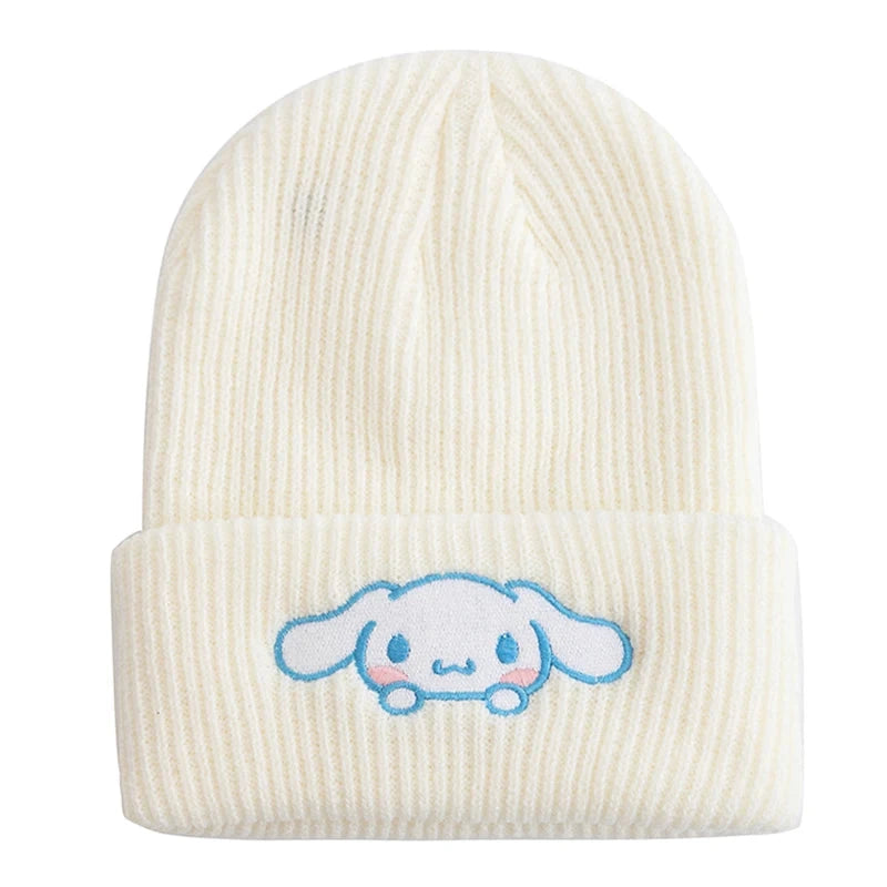 Hot Sale Saniro Hello Kitty Beanie Hat Women Cute Cartoon GlowCart