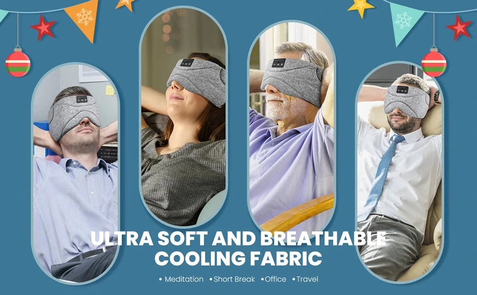 5.2 Bluetooth Headset Sleep Mask 24 White Noise Shading GlowCart