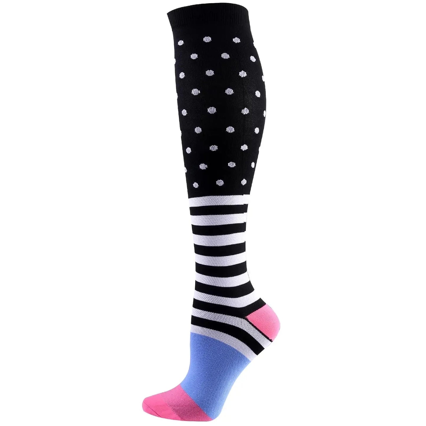 Men Women Compression Socks Varicose Veins Socks 20-30 Mmhg Outdoor Sports Cycling Travel Flight Nurse Running Leg Support Socks GlowCart