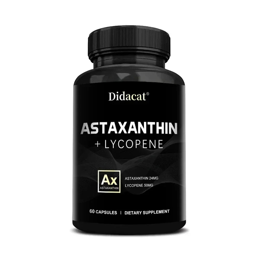 Astaxanthin 24mg + Lycopene 50mg , Natural Antioxidant From GlowCart