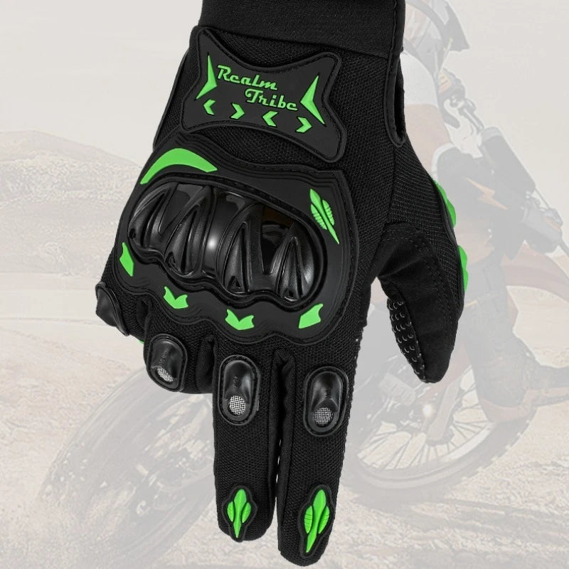 1 Pair Cycling Equipment Protective Wear-resistant Bicycle Motorcycle Racing Full Finger Gloves Cycling Gloves Outdoor Sports GlowCart