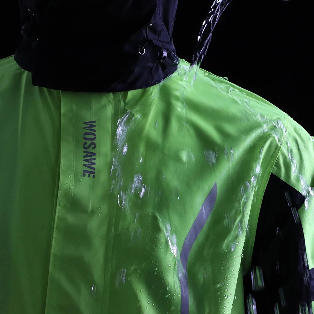 WOSAWE Motorcycle Raincoat Rainstorm Prevention Jacket Pants GlowCart