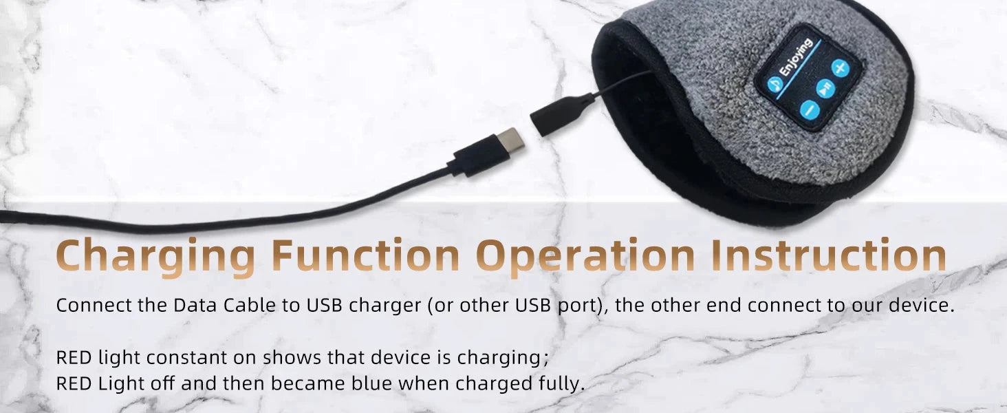 Wireless Adjustable Bluetooth Earmuffs Headphones Winter Ear GlowCart