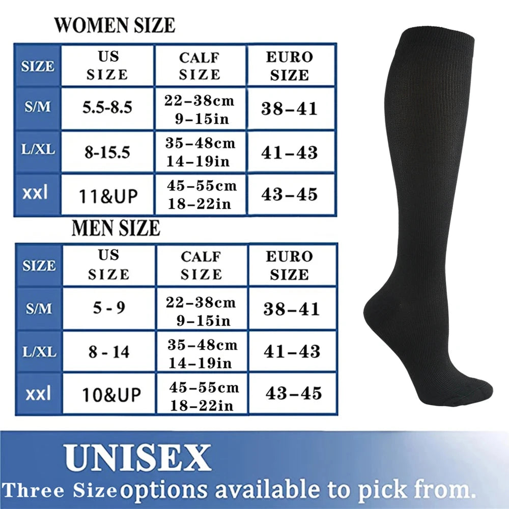 Varicose Veins Compression Socks Fit For Golf Rugby Running GlowCart