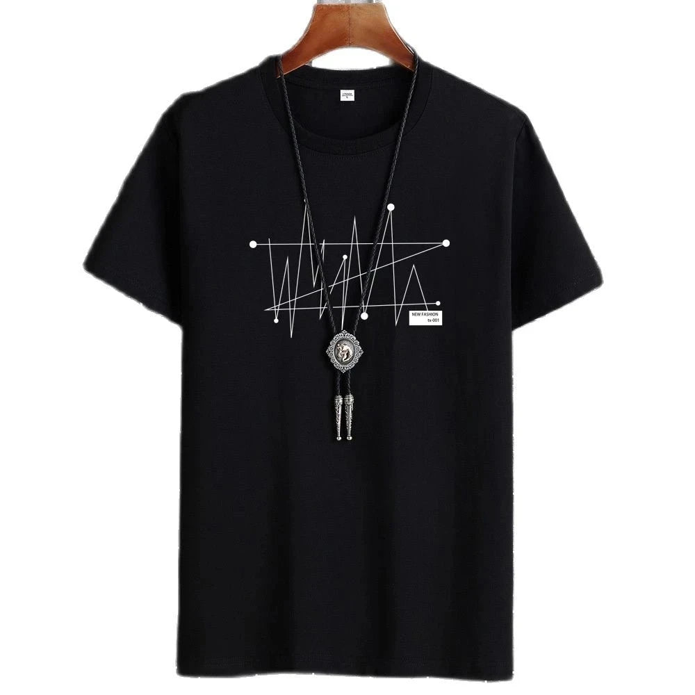 Manga Tshirt Tops Oversize Men Loose Tee 100% Cotton Fashion GlowCart
