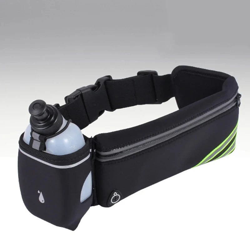 Men Women Waist Bag Hydration Running Belt Fanny Waist Pack Sports Marathon Running Outdoor Riding Fitness With Water Bottles GlowCart