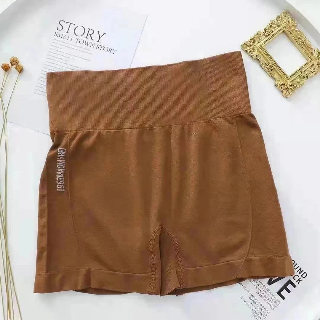 High Waist Workout Yoga Shorts Sports Shorts  Seamless Fitness Shorts Women Scrunch Butt Running Sport Gym Leggings GlowCart