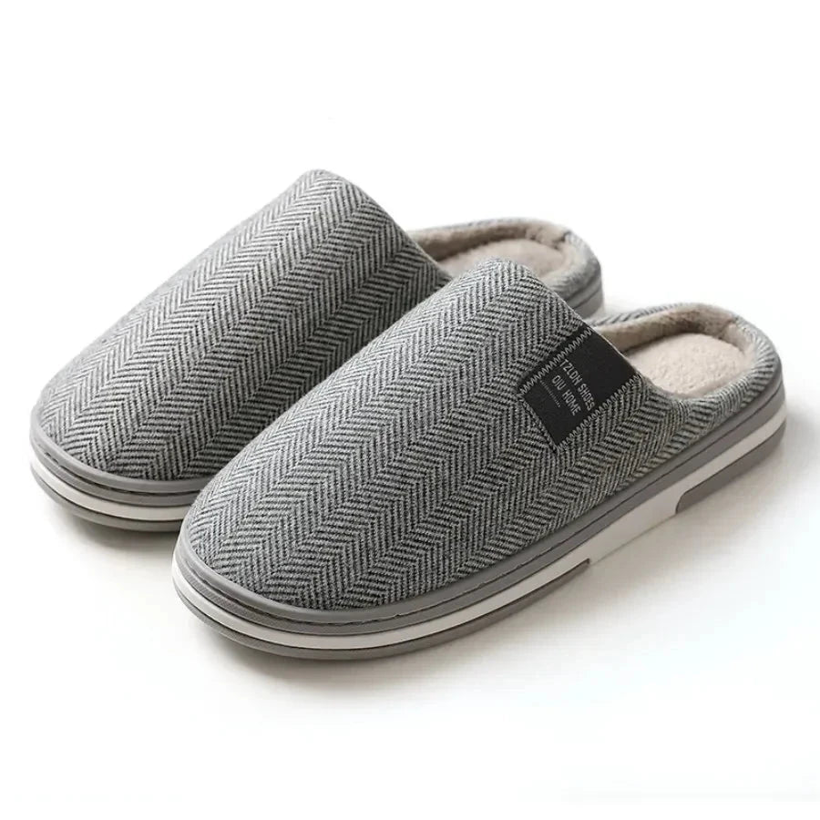 Men's Winter Home Slippers Casual Shoes Soft And Warm Home GlowCart