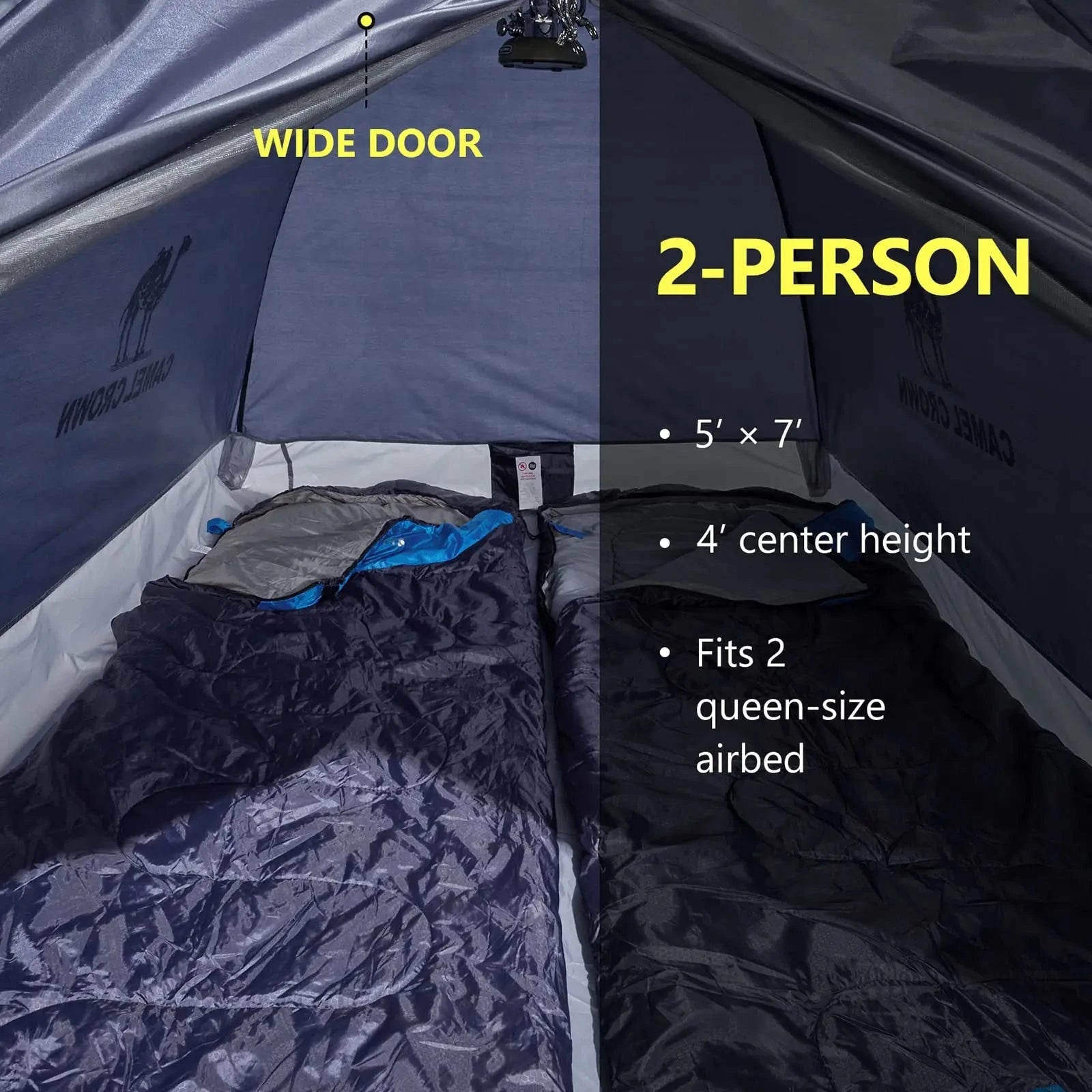 GOLDEN CAMEL Camping Tents Large Space Mosquito-repellent GlowCart