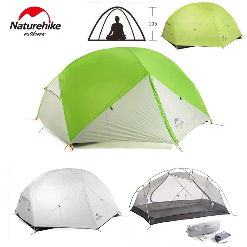 Naturehike Mongar 2 Tent Ultralight Waterproof 20D Nylon GlowCart