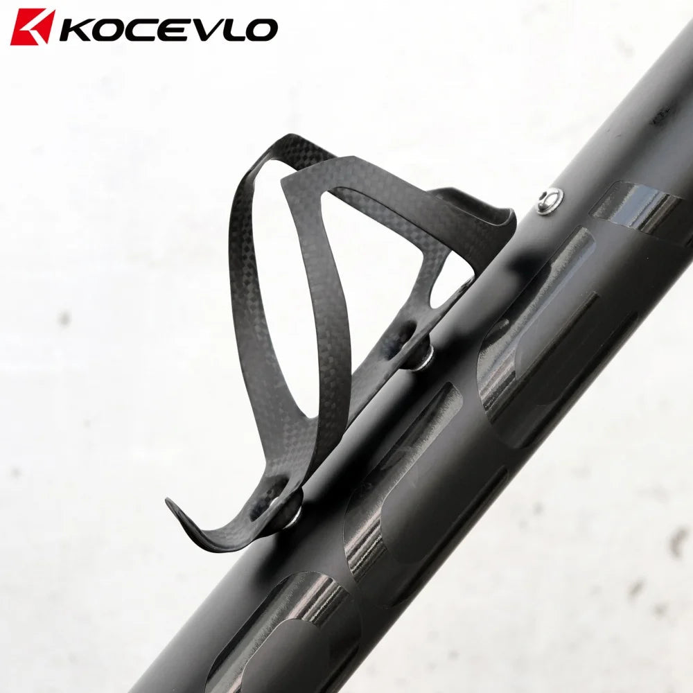 KOCEVLO RXL Lightweight Bicycle Bike Cycling Carbon Bottle Cage 22g Mtb Holder Black 3K carbon Matt GlowCart