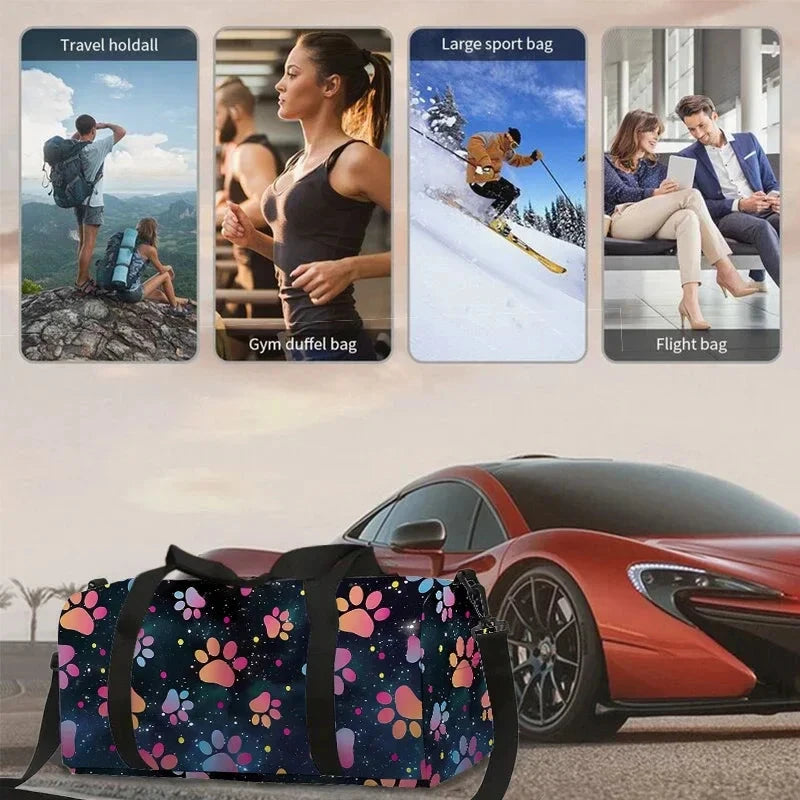 Paw Prints Large Capacity Luggage Bag for Boy and Girls Best GlowCart