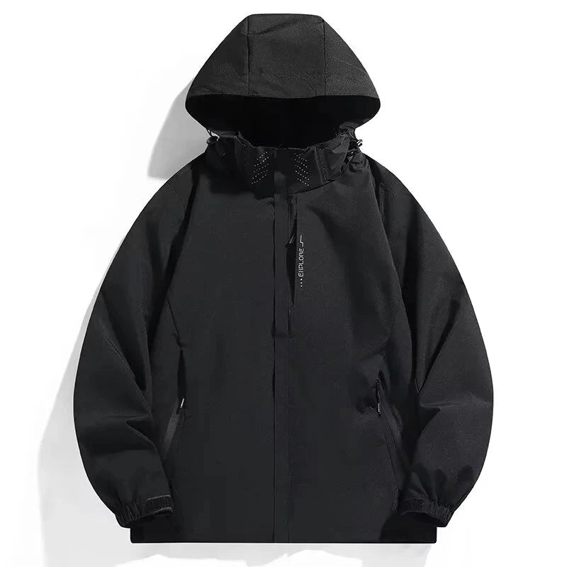 Men's Waterproof Rain Jacket Lightweight Outer Hooded GlowCart