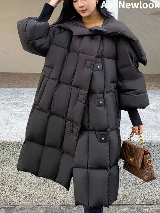 Winter Fashion Goose Down Jacket Women's 2023 New High GlowCart