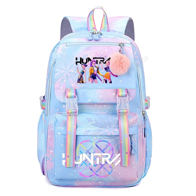 KPop Demon Hunters Backpack High-capacity Kids Knapsacks Movie Music Girl School Schoolbags Cartoon Anime Student Rucksack GlowCart
