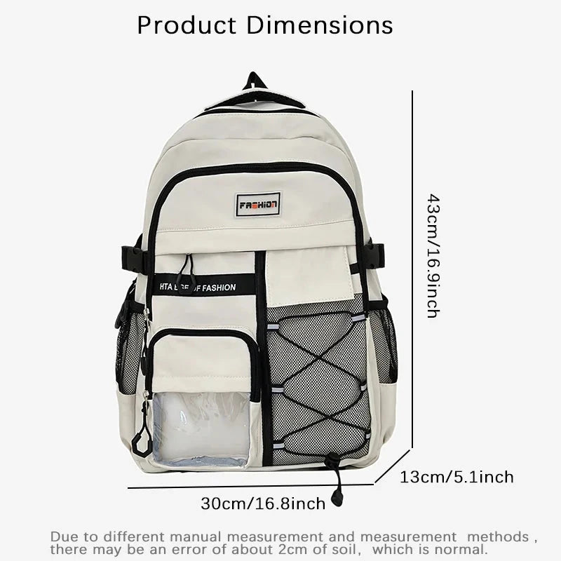 Japanese Style School Backpack Small Doll Bag Large Capacity for Middle&High School Student Men And Women Youth Casual GlowCart