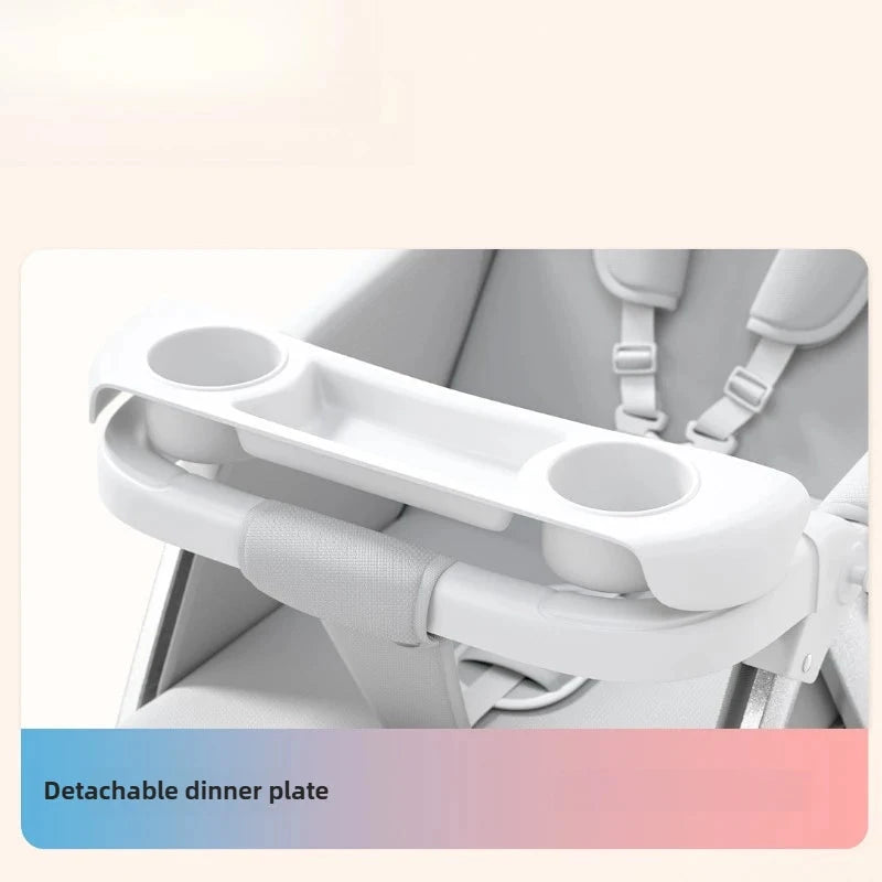 2-in-1 Reversible Lightweight Stroller with Convertible High-view Seat and Foldable Compact Design for Newborns and Toddlers GlowCart