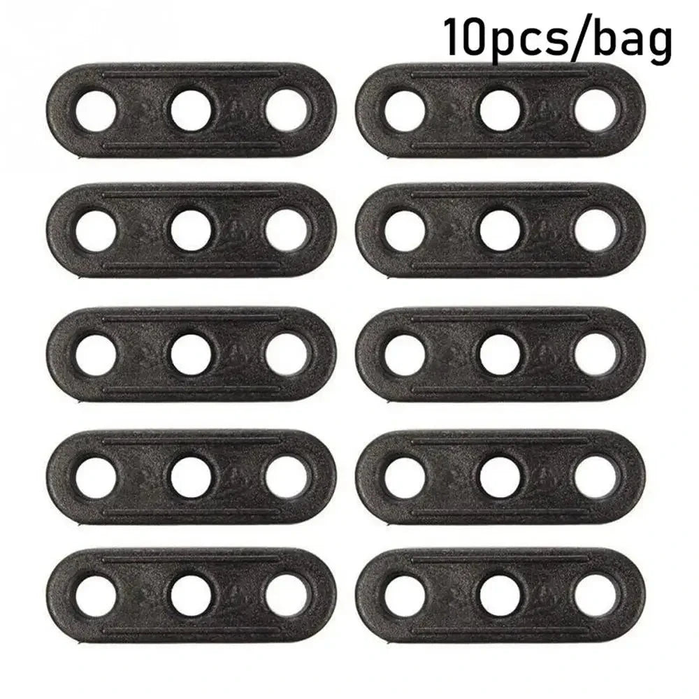 Plastic 3-Hole Camping Tent Rope Fastener Tensioner Lock GlowCart