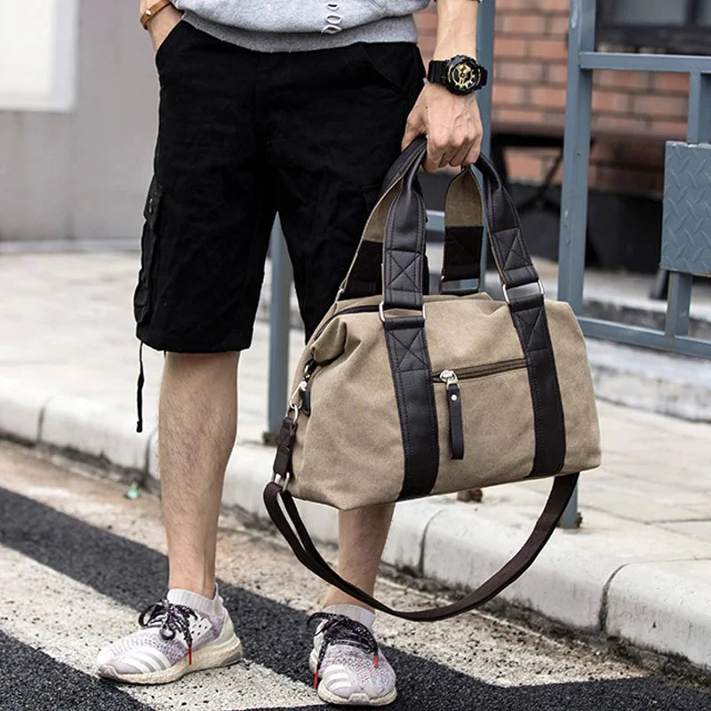 High Quality Canvas Simple Travel Luggage Handbags GlowCart