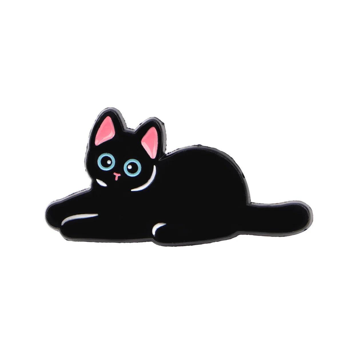 Cute Black Cat Enamel Pin Animal Brooch Pines Lapel Pins GlowCart
