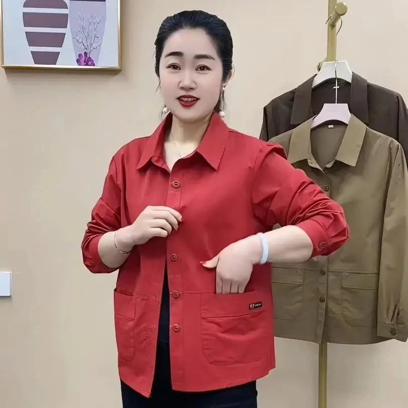 Spring Summer Women Thin Short Jacket Mother Fashion GlowCart