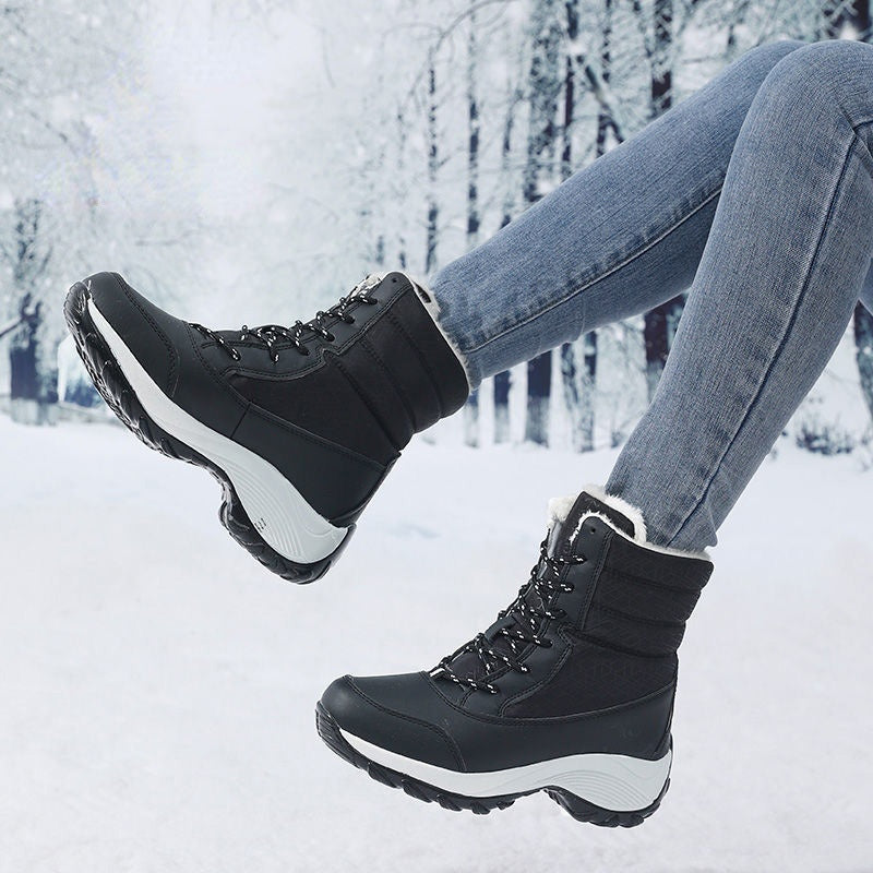 Snow Boots Women Platform Boots Non-slip Women Winter Shoes GlowCart