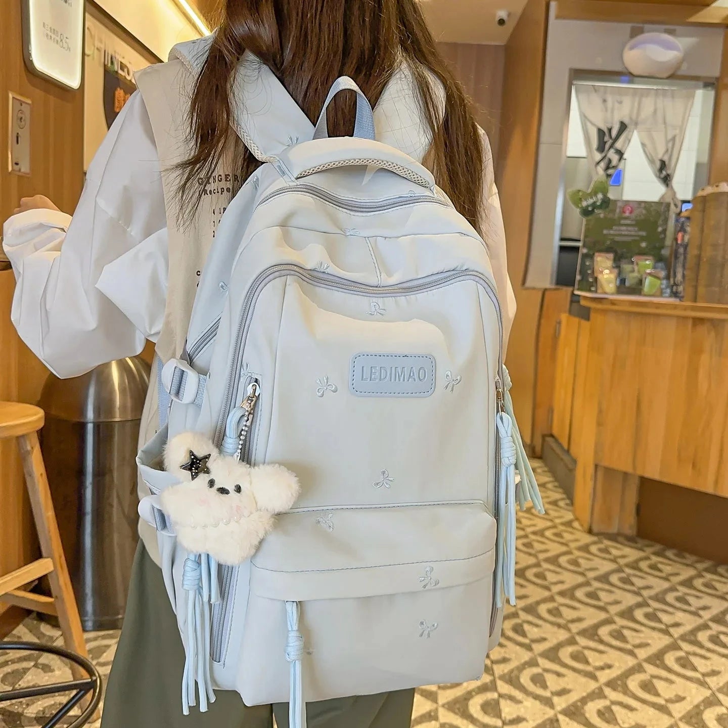 Girls' lightweight schoolbag for primary and junior school GlowCart