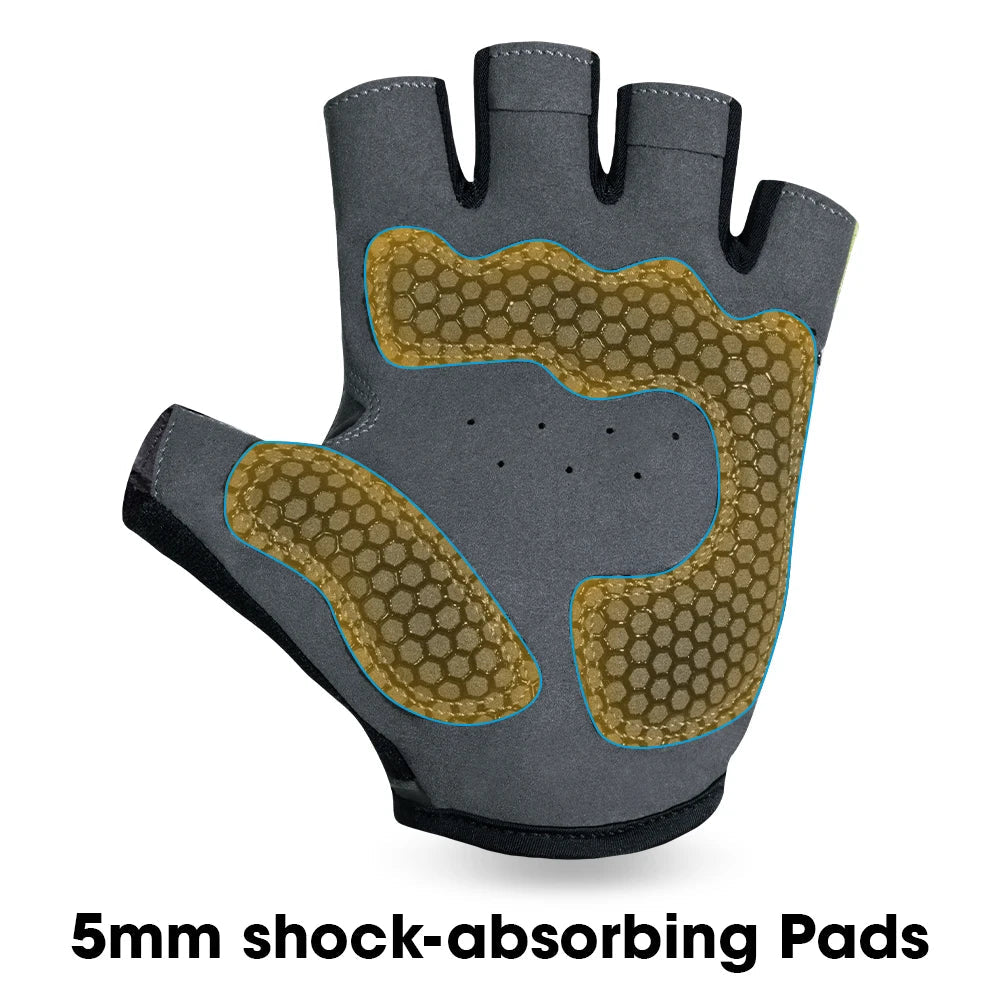 Difos Mens Short Finger Cycling Gloves Summer Outdoor Running Riding Motorcycle Fitness Sports Shockproof Breathable Gloves GlowCart