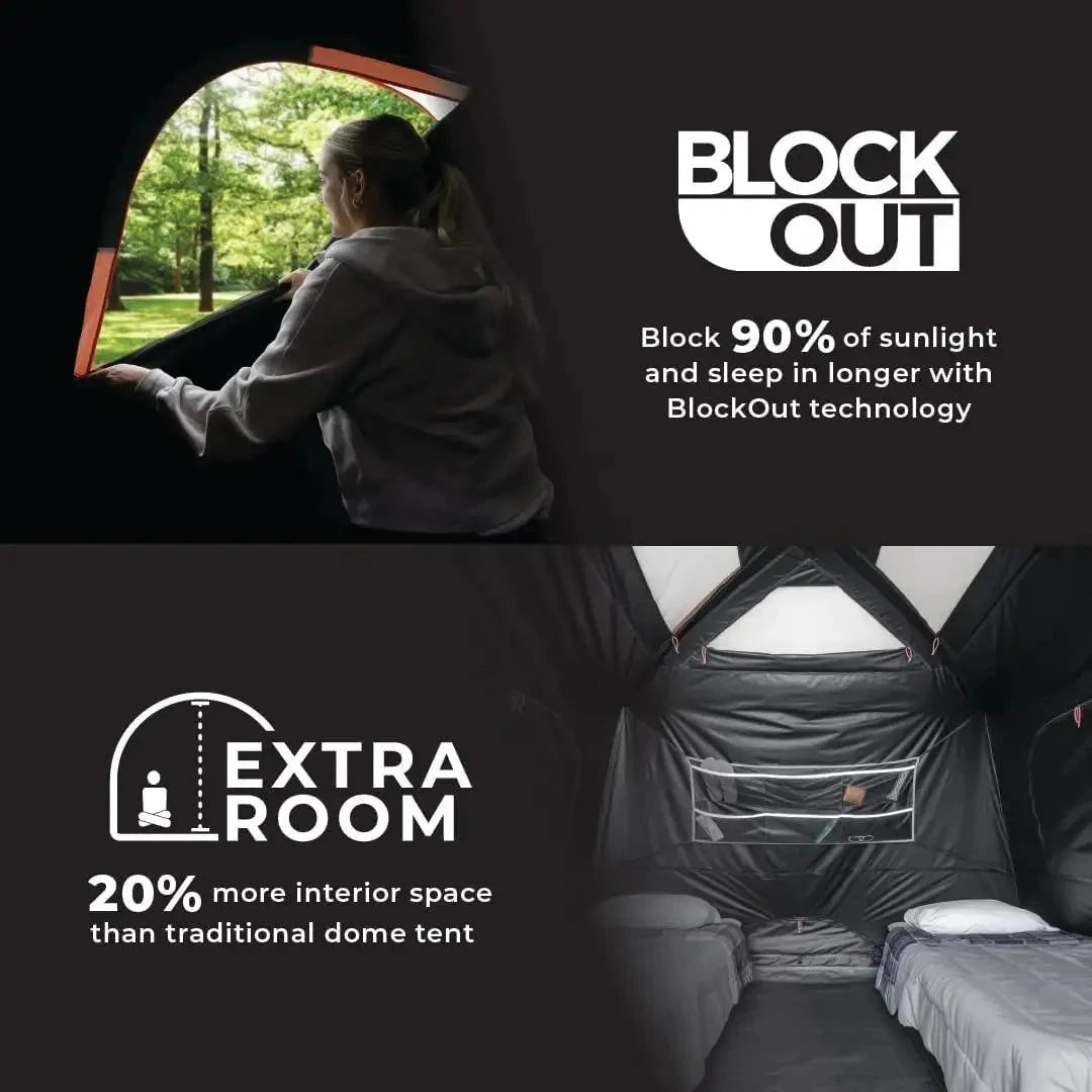 W-Blackout 6 Person & 9 Person Dome Tent | Best Car  Outdoor GlowCart