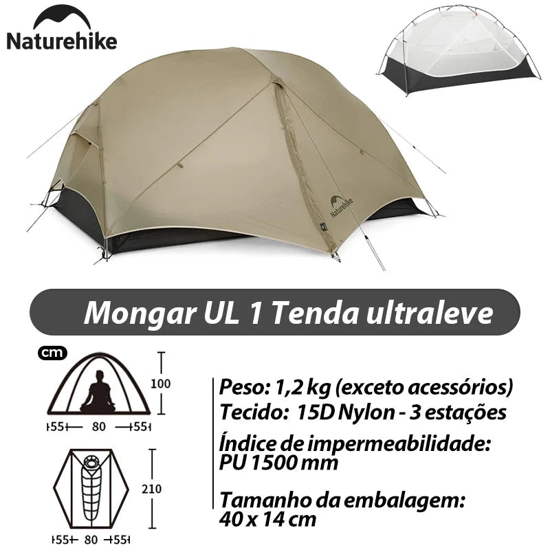 Naturehike Mongar 2 Ultralight Three Season Outdoor GlowCart