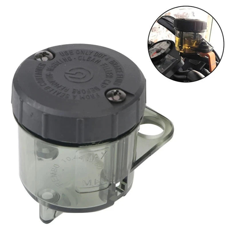 Universal Adelin Brake Fluid Reservoir Auto Bikes Motorcycle Scooter Oil Master Cylinder Foot Cup Dirt Bottle Accessories GlowCart