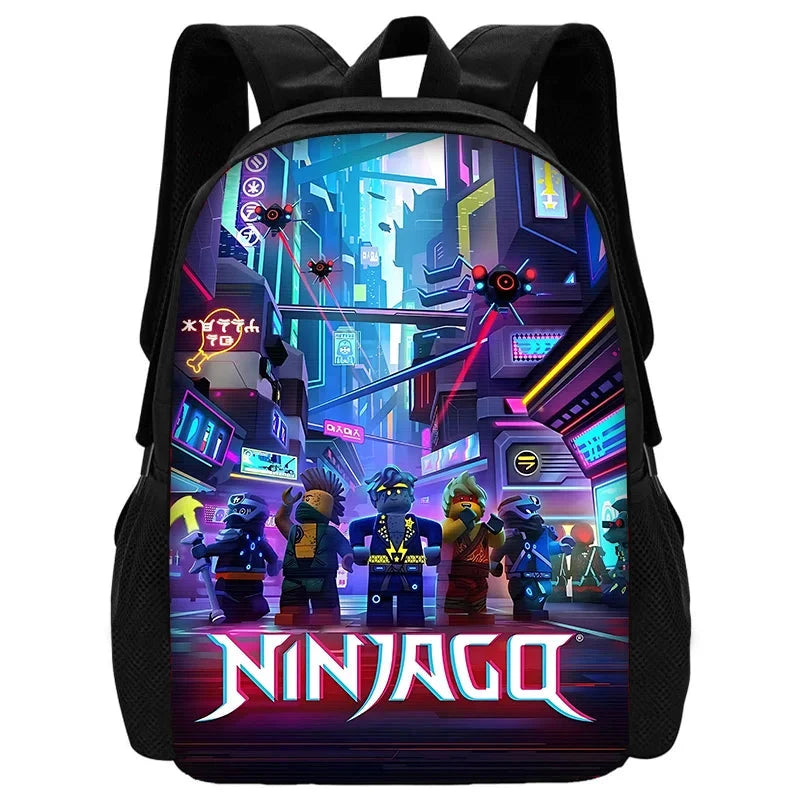 Child School Sports Game N-NinjagoS Backpack with Lunch Bags ,Pencil Bags ,School Bags for Boys Girls Best Gift GlowCart