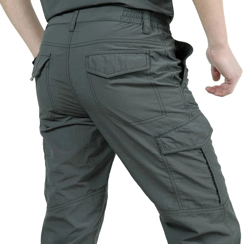 Men's Summer Tactical Cargo Pants Lightweight Casual GlowCart