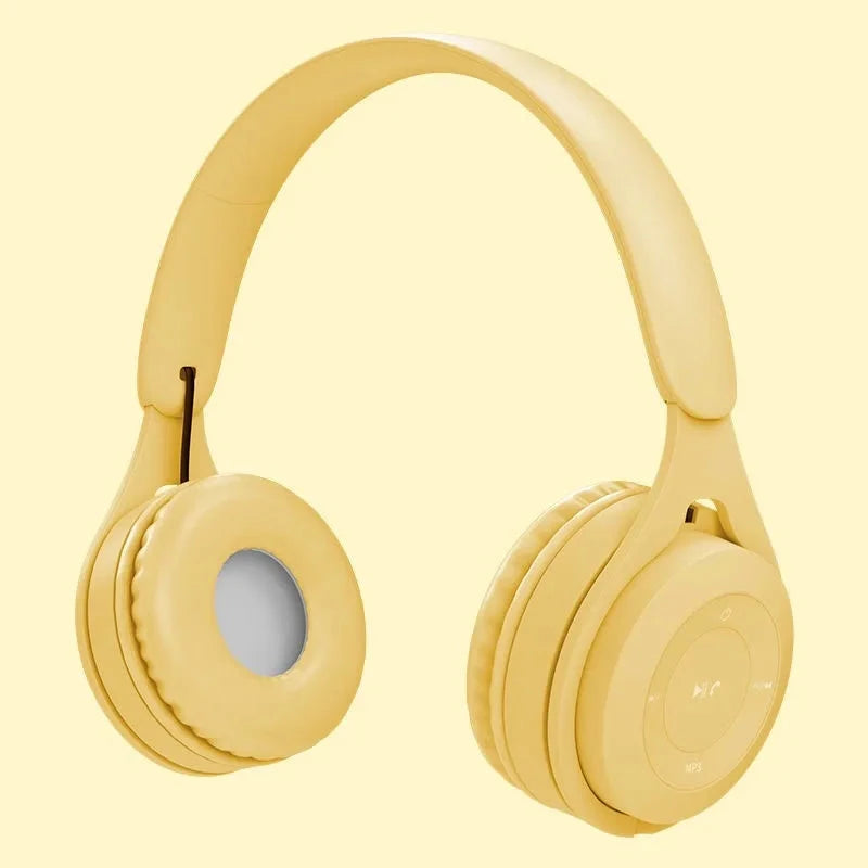 Y08 Macaron Wireless Bluetooth Headphones With Microphone GlowCart