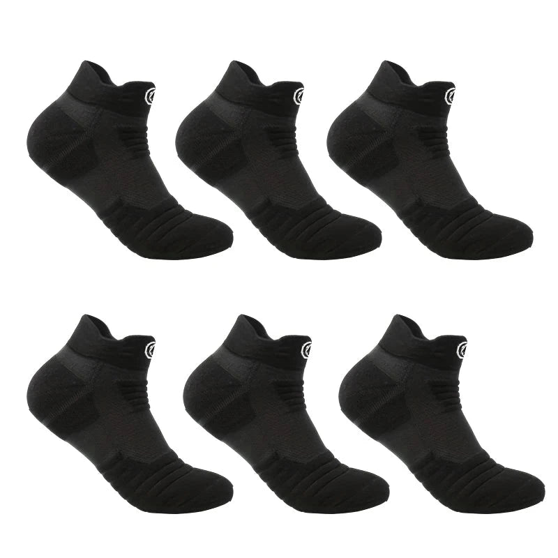 3/6 Pairs Sports Socks For Man High Quality Comfortable Breathable Basketball Short Socks Casual Fashion Low-cut Ankle Socks GlowCart