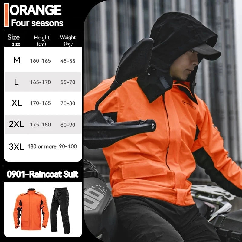 SULAITE Motorcycle Raincoat Suits Men Waterproof Rain Gear GlowCart