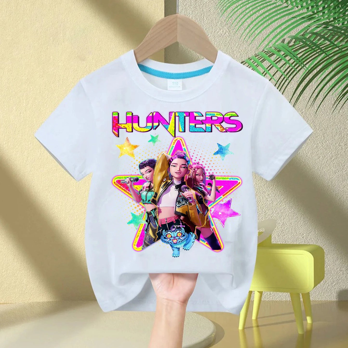 2025 Hot Movie Soft Cotton Baby Girls T Shirt Children's Clothing KPop Demon Hunters Fans Gifts Kids Clothes Fashion Casual Tops GlowCart