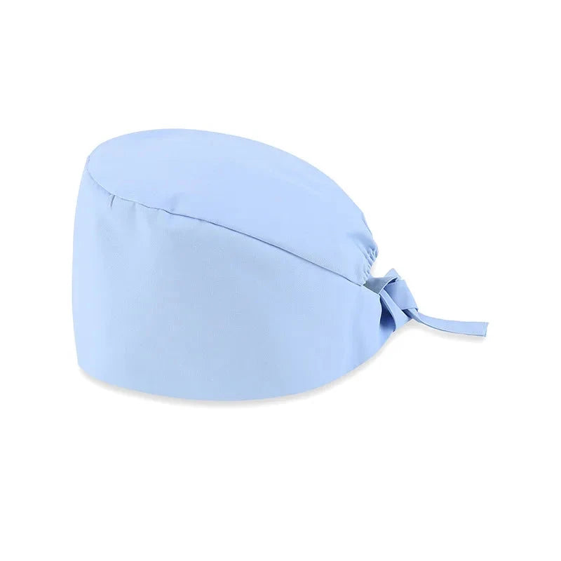 Unisex Women Scrub Nurse Caps Solid Color Adjustable GlowCart