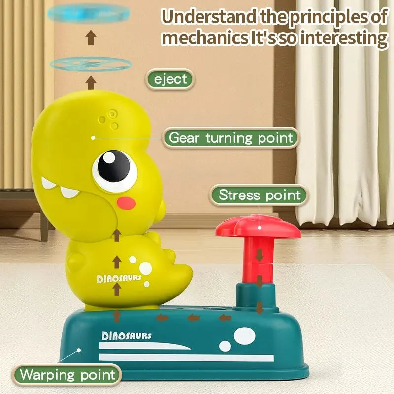 Air Rocket Launcher Toy Kids Outdoor Soaring Rocket Flying Disc Flying Saucer Foot Launcher Kids Jump Sport Games Toys GlowCart