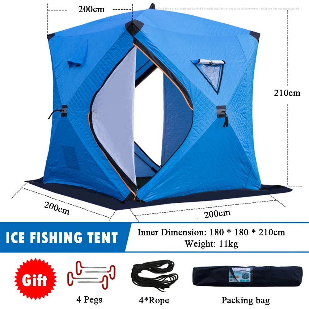 Easy Set-up Winter Fishing Tent Ice Fishing Tent Portable GlowCart