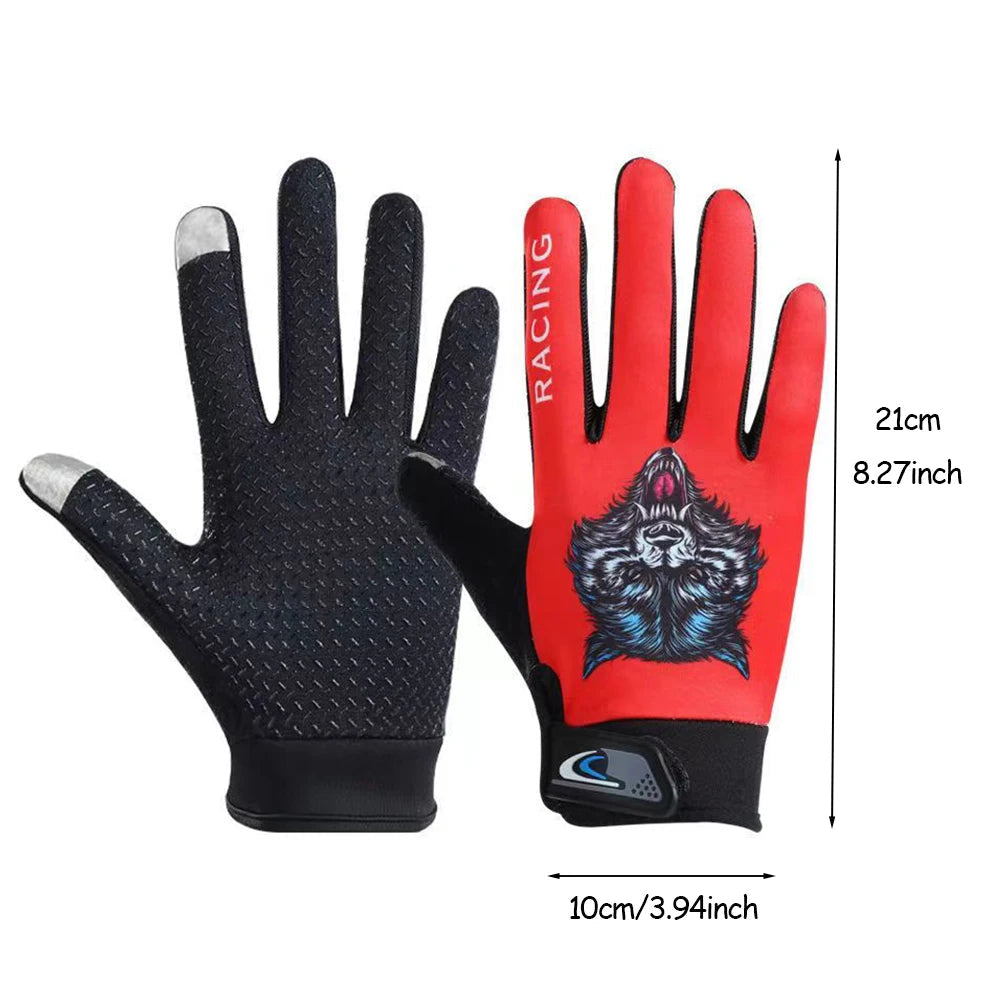 Cycling Gloves Men Anti-slip Full Finger Motorcycle Spring Autumn Gloves Hiking Fishing Touchscreen Outdoor Adventure Gloves GlowCart